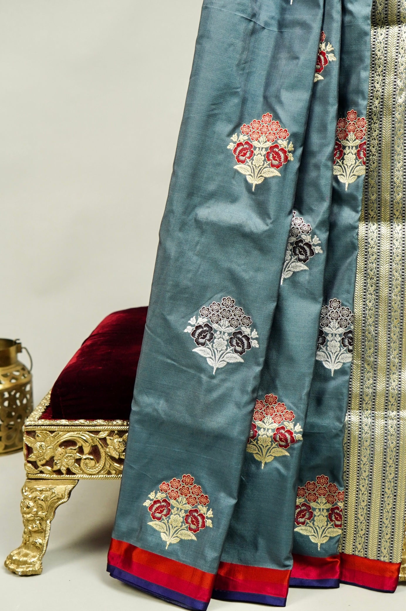 Kadhua Weaved Georgette By Georgette and Satin Border Saree