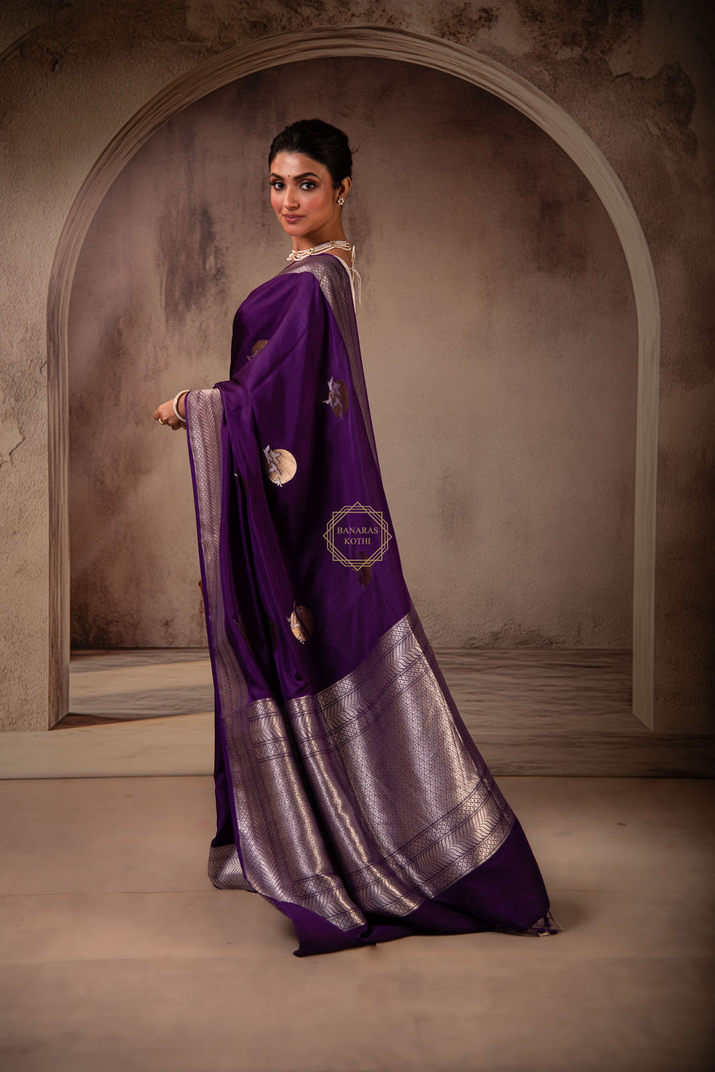 Sona Rupa Kadhua Butta on Soft Mashru Silk Saree