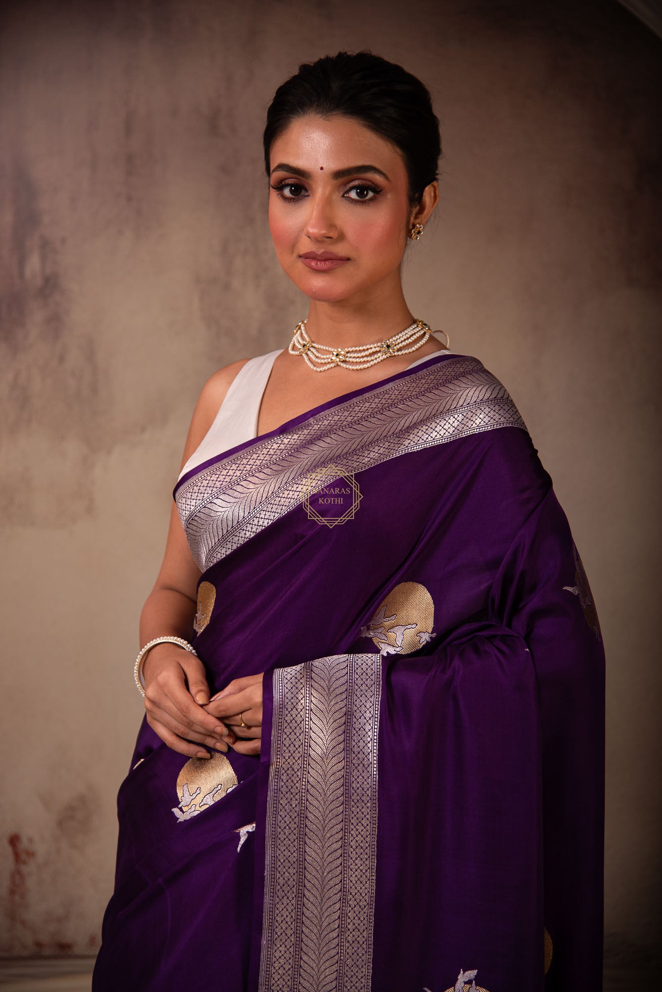 Sona Rupa Kadhua Butta on Soft Mashru Silk Saree