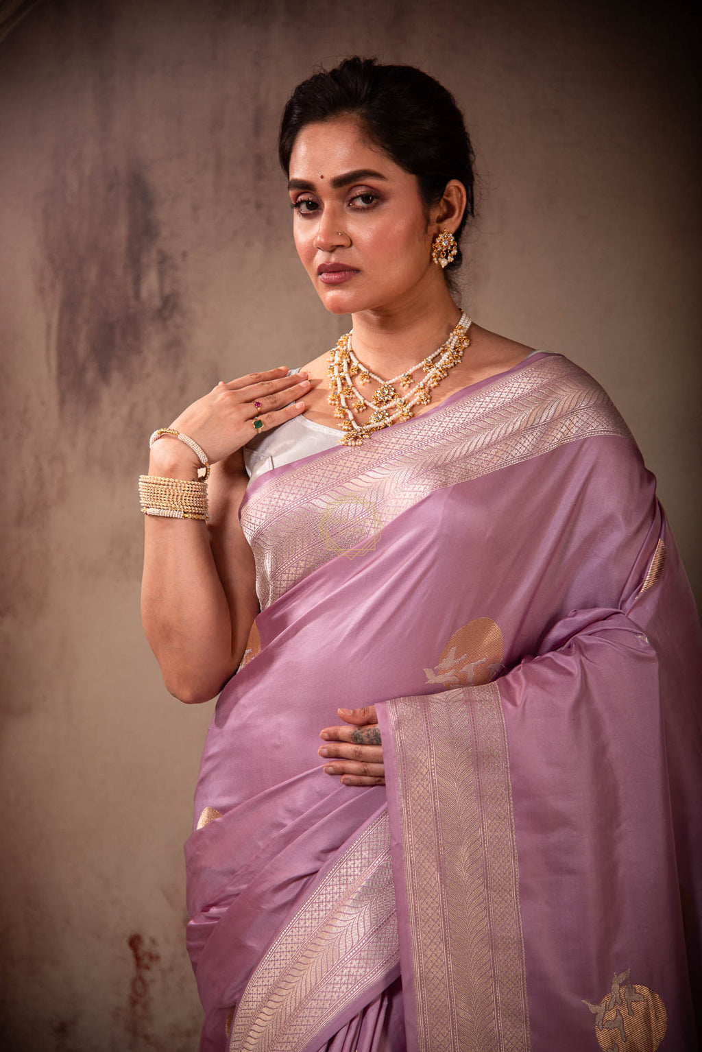 Sona Rupa Kadhua Butta on Soft Mashru Silk Saree