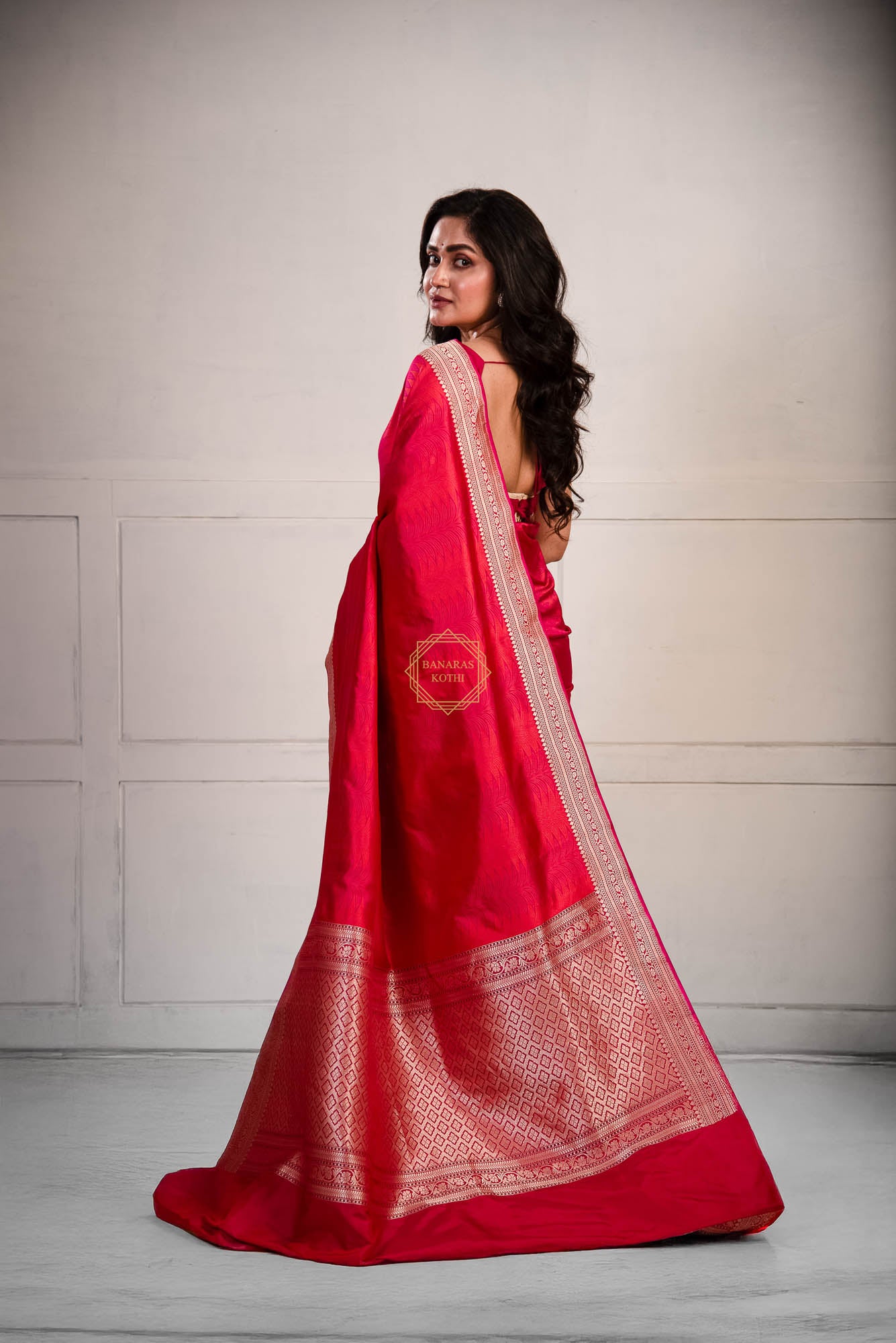 Kadhua Border Weaved with Tanchoi Body on Satin Silk Saree