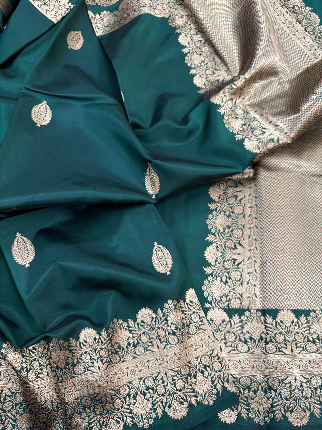 Dyed Katan Soft Silk Saree