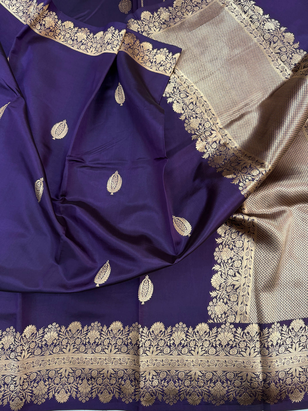 Dyed Katan Soft Silk Saree