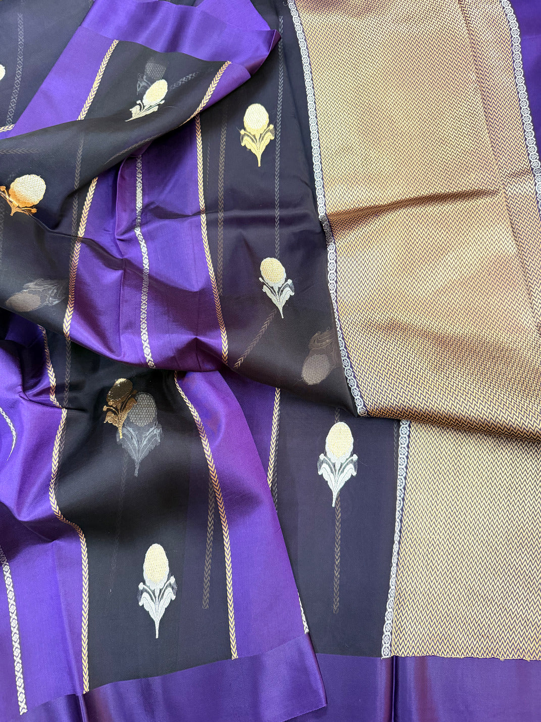 Dyed Soft Kora Saree