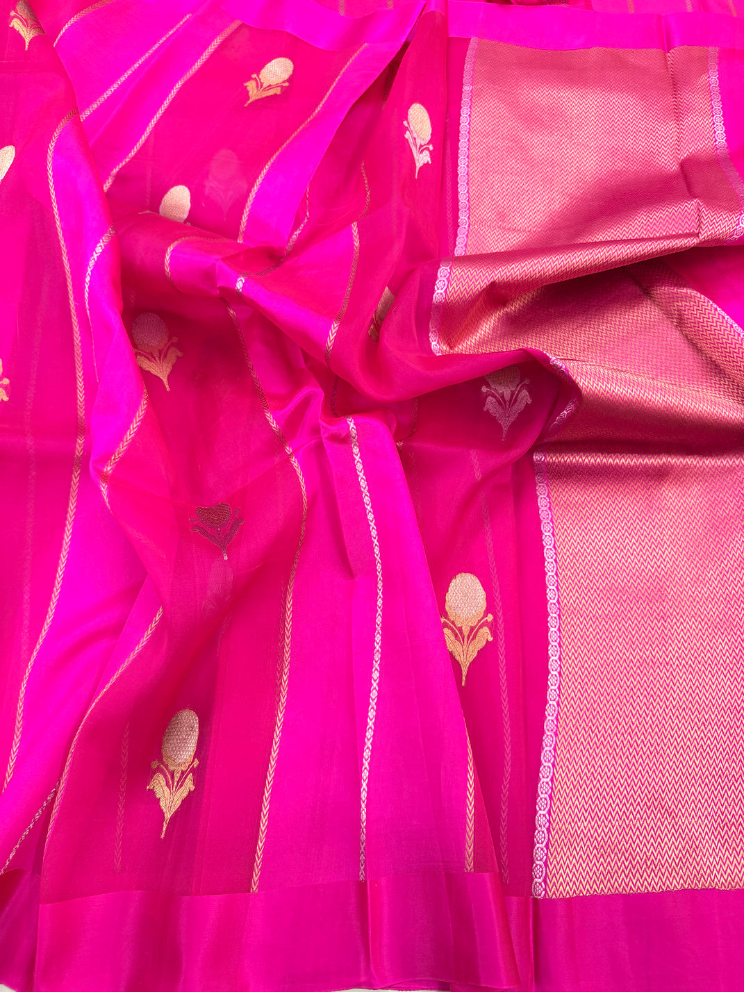 Dyed Soft Kora Saree