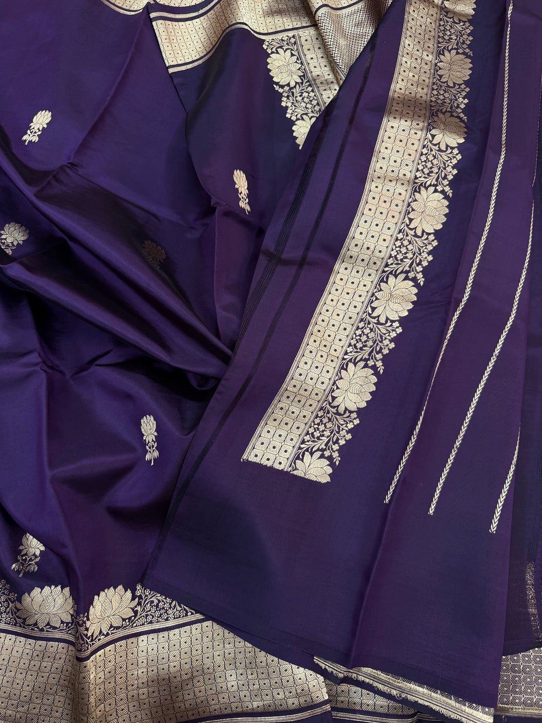Dyed Katan Soft Silk Saree