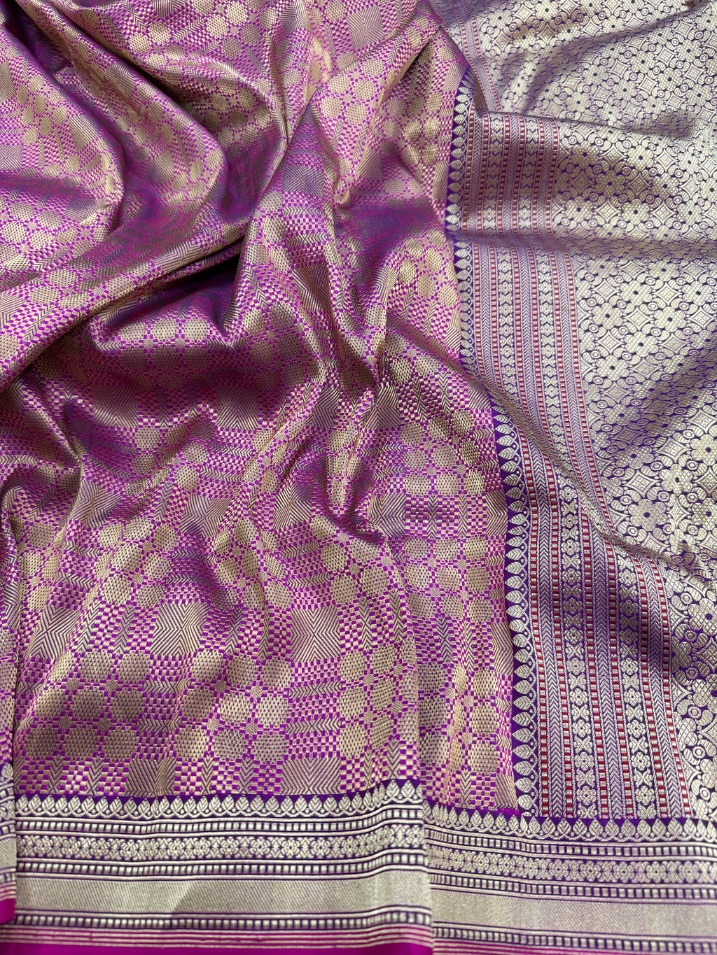Resham Tanchoi on Mashru silk