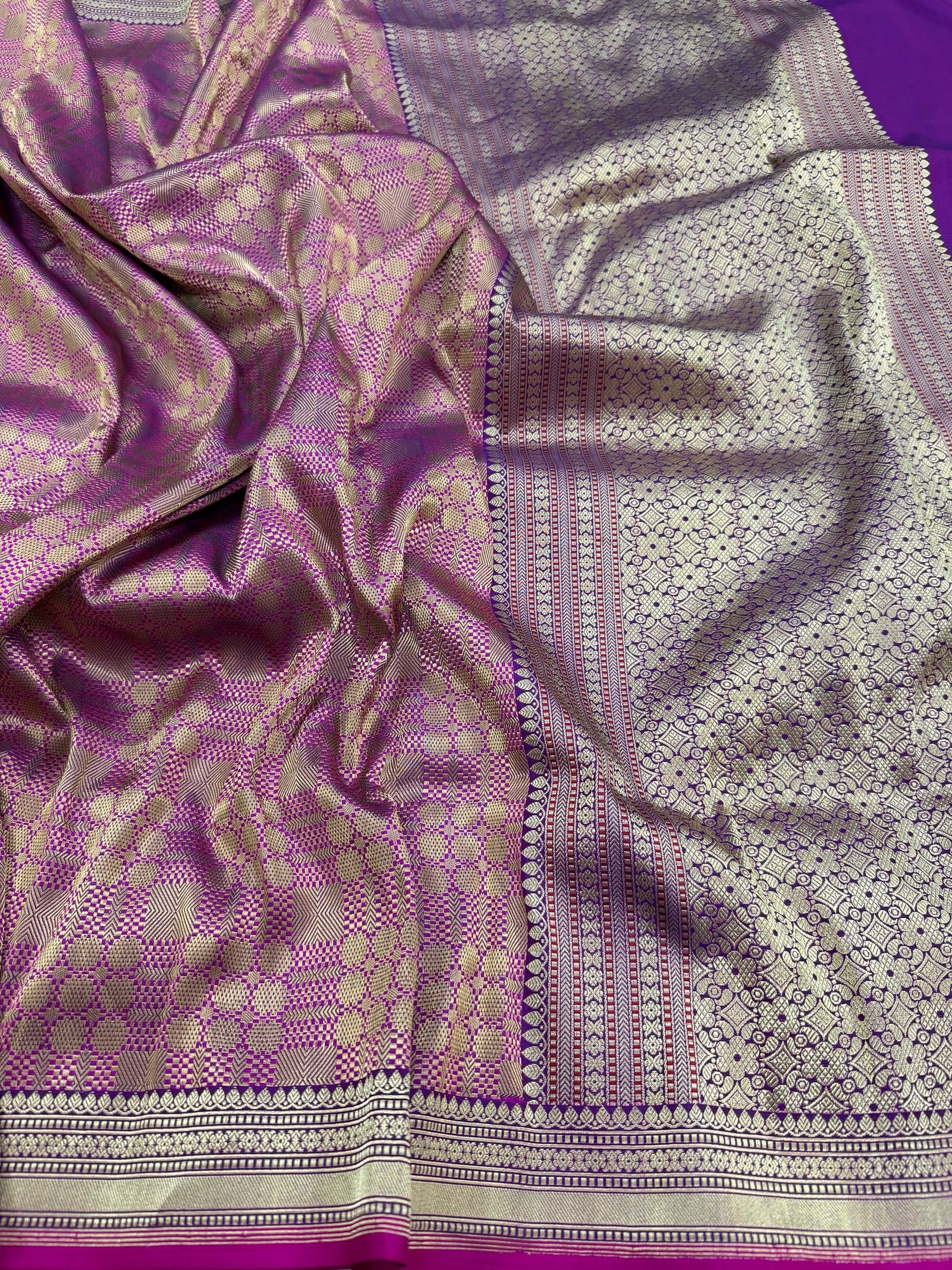 Resham Tanchoi on Mashru silk