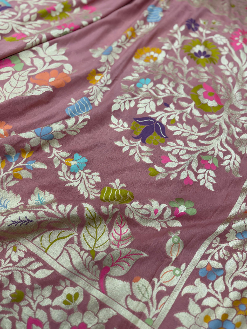 Georgette Chiffon Saree - Pink