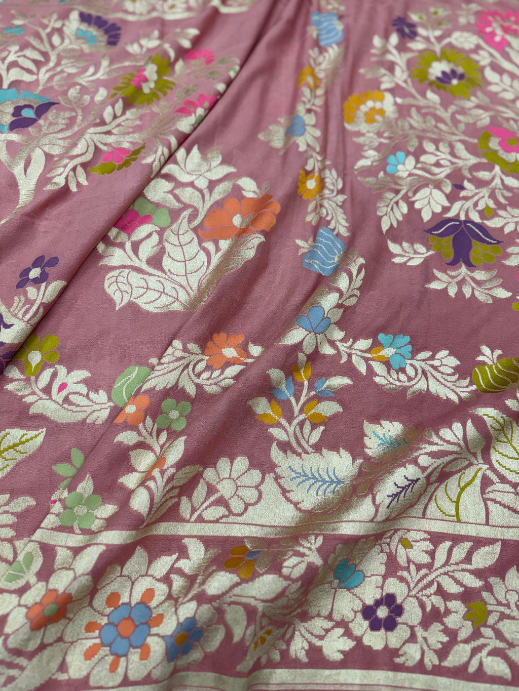 Georgette Chiffon Saree - Pink