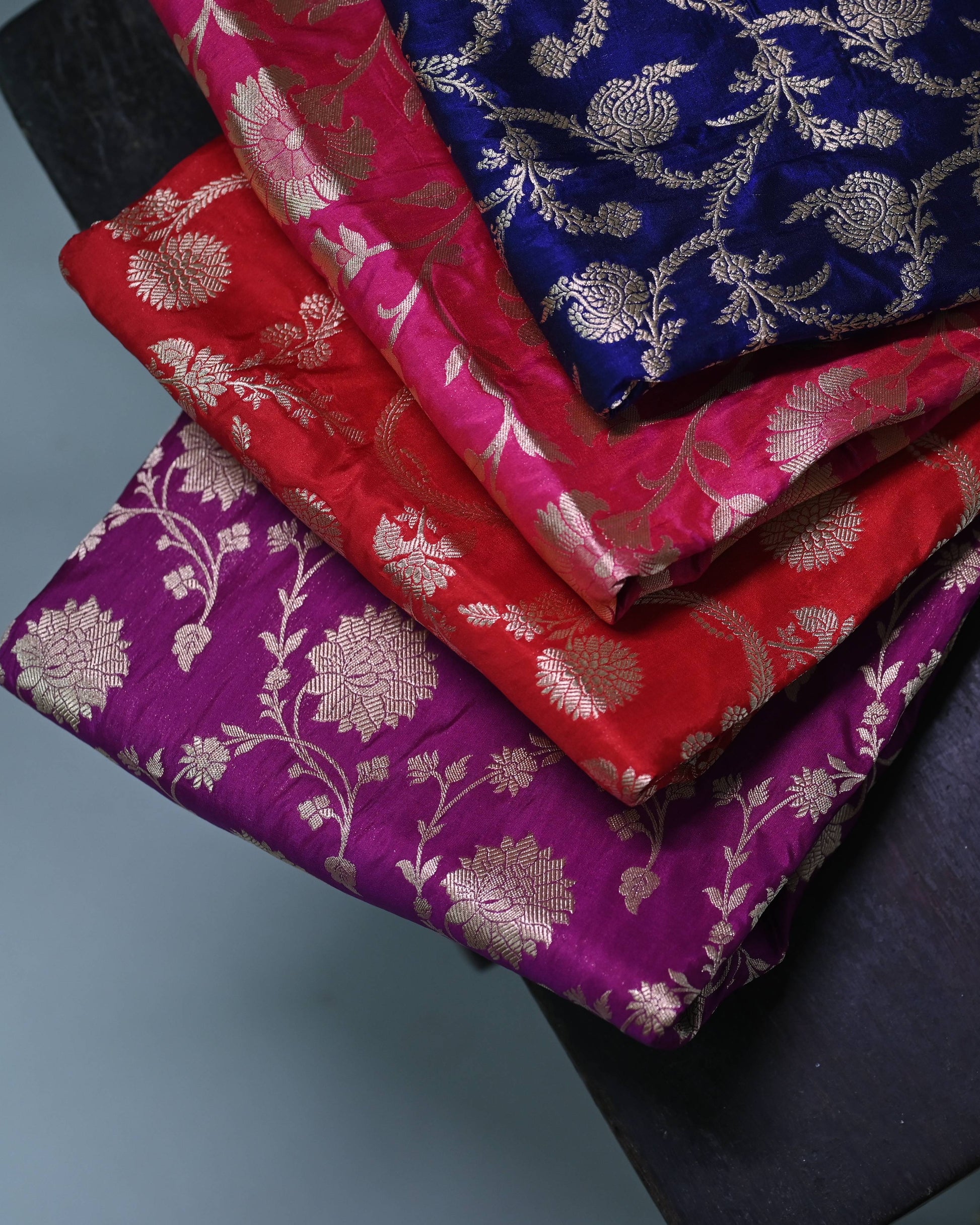 Lavender Katan Zari Jaal Banarasi Border Pallu Saree