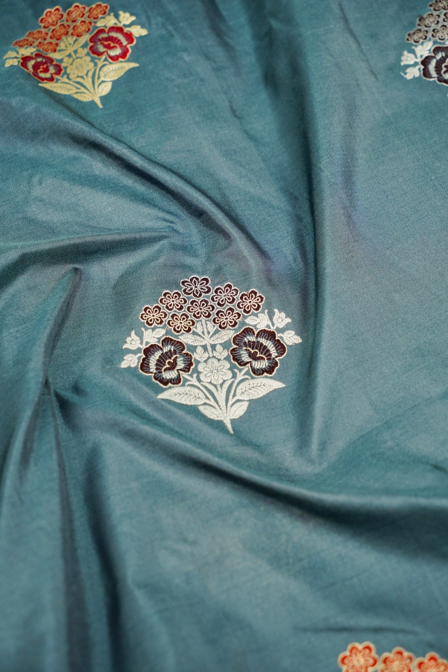 Kadhua Weaved Georgette By Georgette and Satin Border Saree